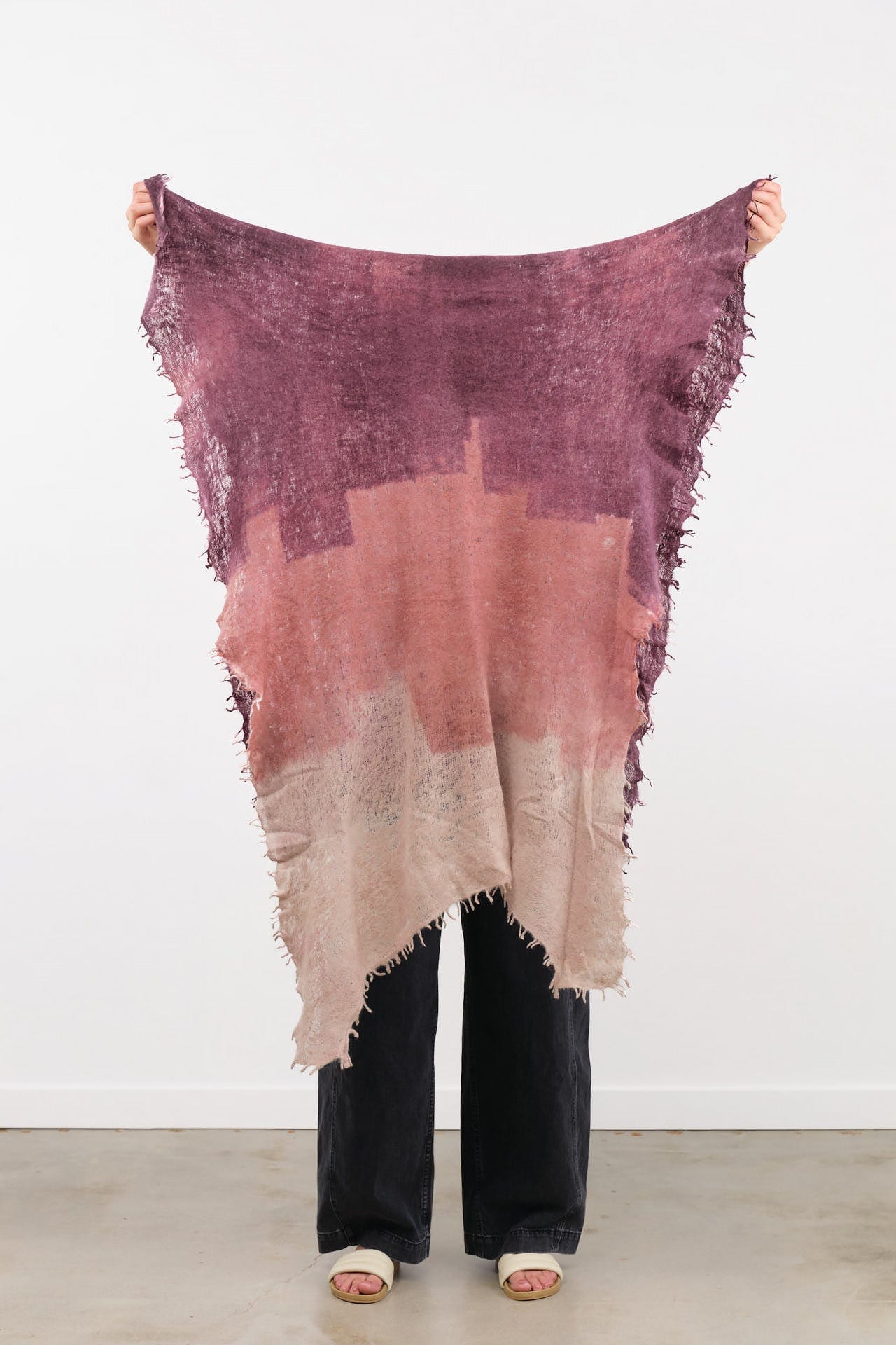F Cashmere Accessories Scarves Felt Shawl in Plum Plum / One Size