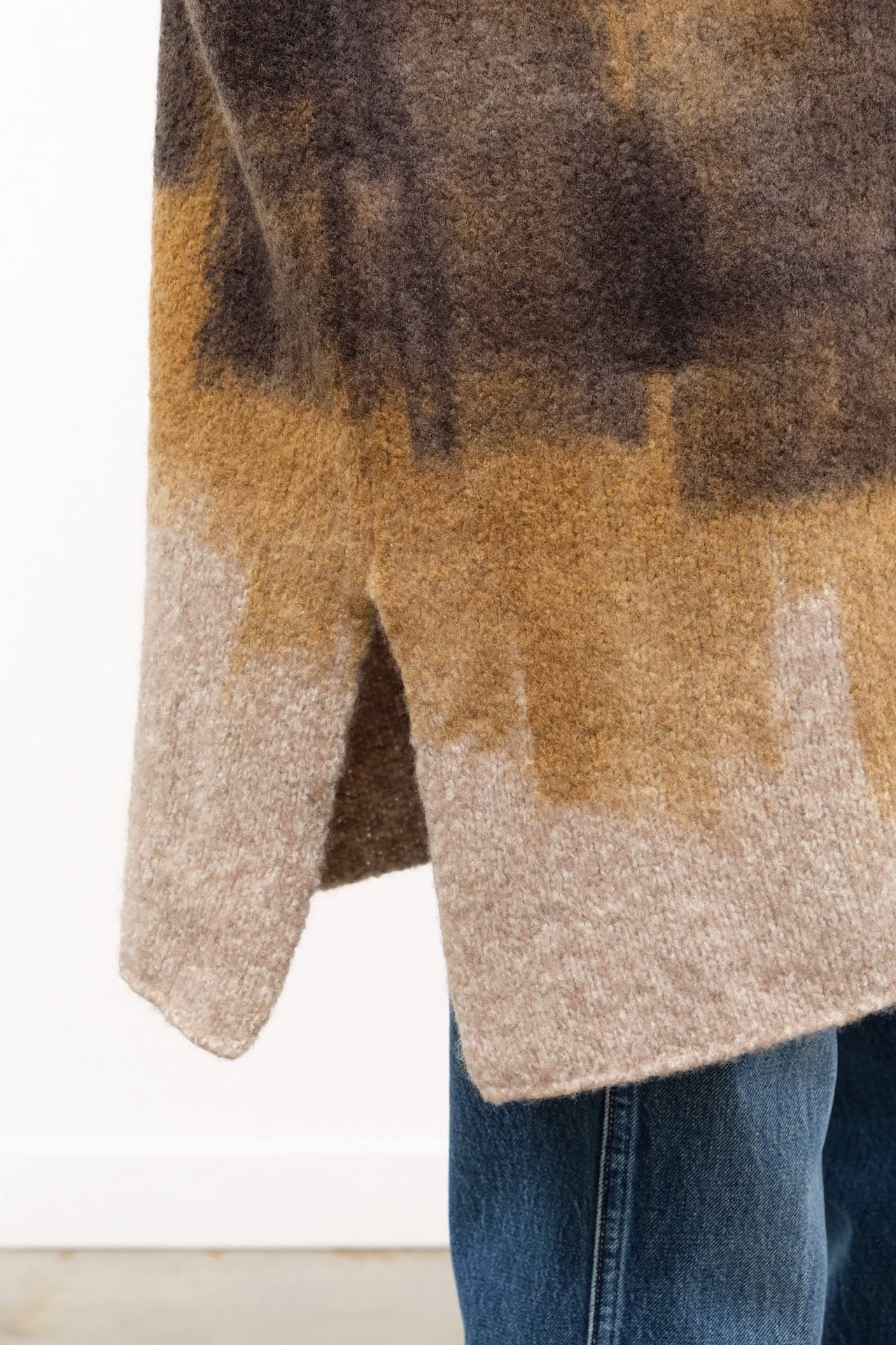F Cashmere Apparel Womens Sweaters Luna Cardigan in Brown