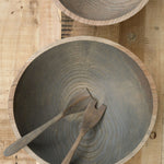 Farmhouse Pottery Home Kitchen Serving 17" Crafted Wooden Bowl