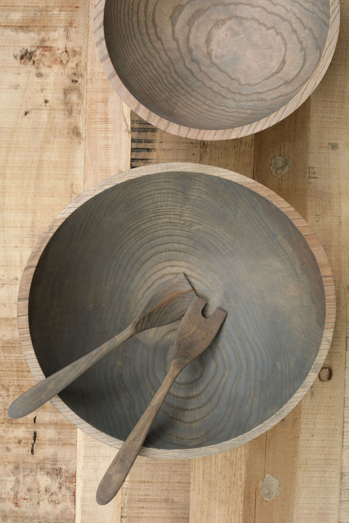 Farmhouse Pottery Home Kitchen Serving 17" Crafted Wooden Bowl