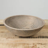 Farmhouse Pottery Home Kitchen Serving 17" Crafted Wooden Bowl Ash / Grey