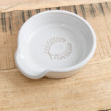 Farmhouse Pottery Home Kitchen Serving Laurel Spoon Rest Stoneware