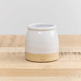 Farmhouse Pottery Home Kitchen Serving Mini Beehive Crock Stoneware