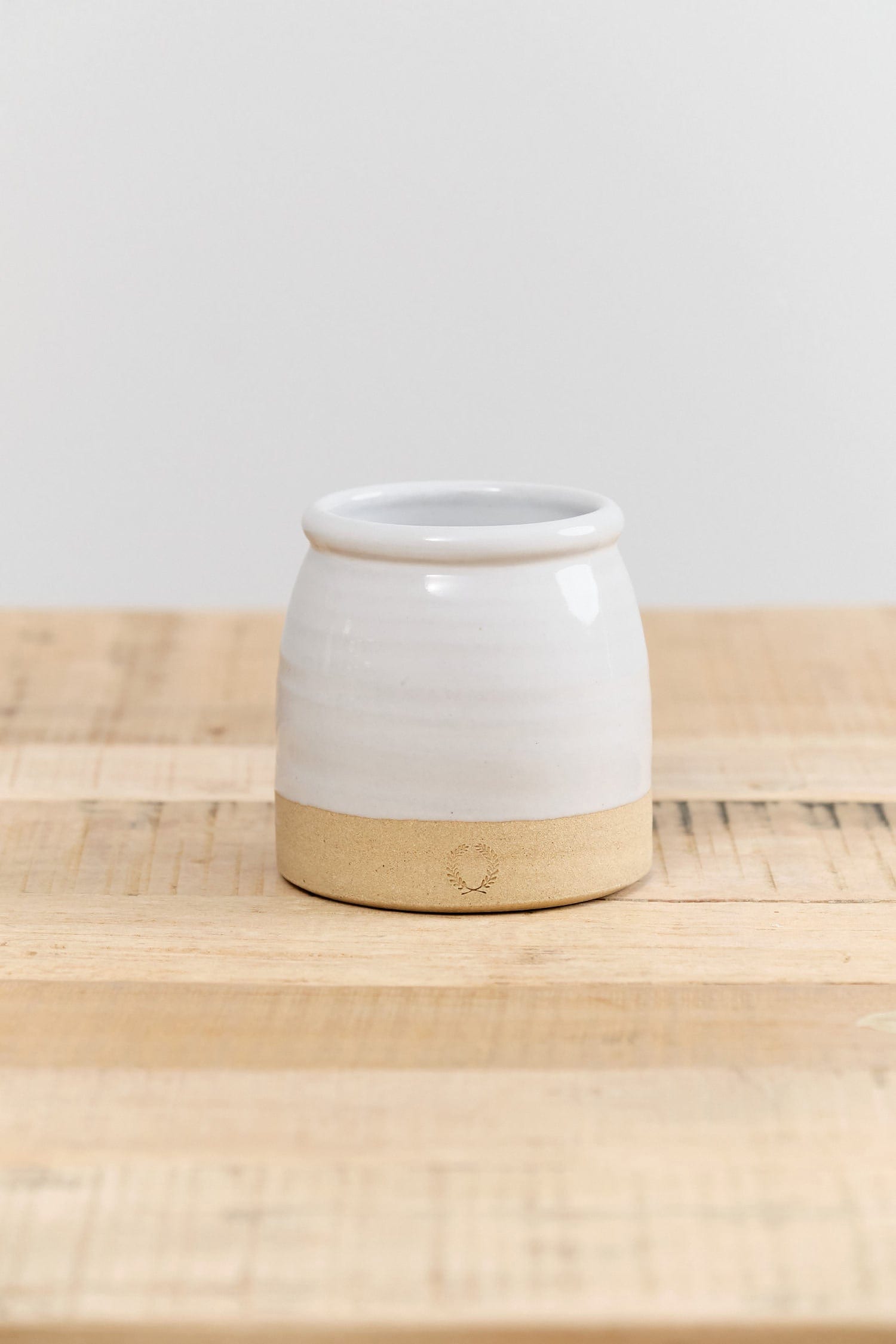 Farmhouse Pottery Home Kitchen Serving Mini Beehive Crock Stoneware