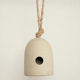 Farmhouse Pottery Home Objects Fieldstone Hanging Bird Shelter Stoneware / 5.25 D X 7.25 H
