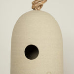 Farmhouse Pottery Home Objects Fieldstone Hanging Bird Shelter Stoneware / 5.25 D X 7.25 H