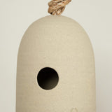Farmhouse Pottery Home Objects Fieldstone Hanging Bird Shelter Stoneware / 5.25 D X 7.25 H