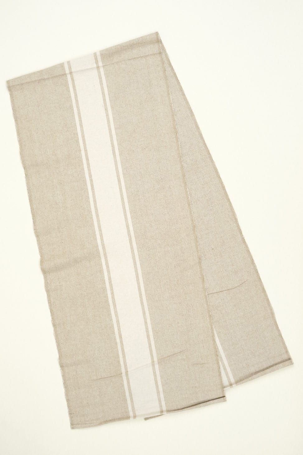 Handloom Stripe Cream Runner