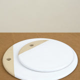 Farmhouse Pottery Home Kitchen Serving Large Round Cheese Stone