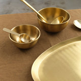 Fog Linen Work Home Kitchen Serving Large Brass Bowl Brass / 5.5" Dia X 2.5" H