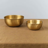 Fog Linen Work Home Kitchen Serving Large Brass Bowl Brass / 5.5" Dia X 2.5" H