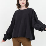 Rachel Comey Apparel Womens Blouses Fonder Sweatshirt in Charcoal Charcoal / XS/S