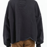 Rachel Comey Apparel Womens Blouses Fonder Sweatshirt in Charcoal Charcoal / XS/S