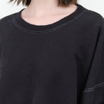 Rachel Comey Apparel Womens Blouses Fonder Sweatshirt in Charcoal Charcoal / XS/S