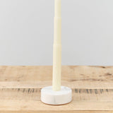 Fort Standard Home Candle Holders Circle Marble Candle Holder White Carrara / 3.5" Dia X 1.25" H
