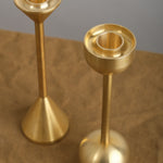 Fort Standard Small Brass Spindle Candle Holders