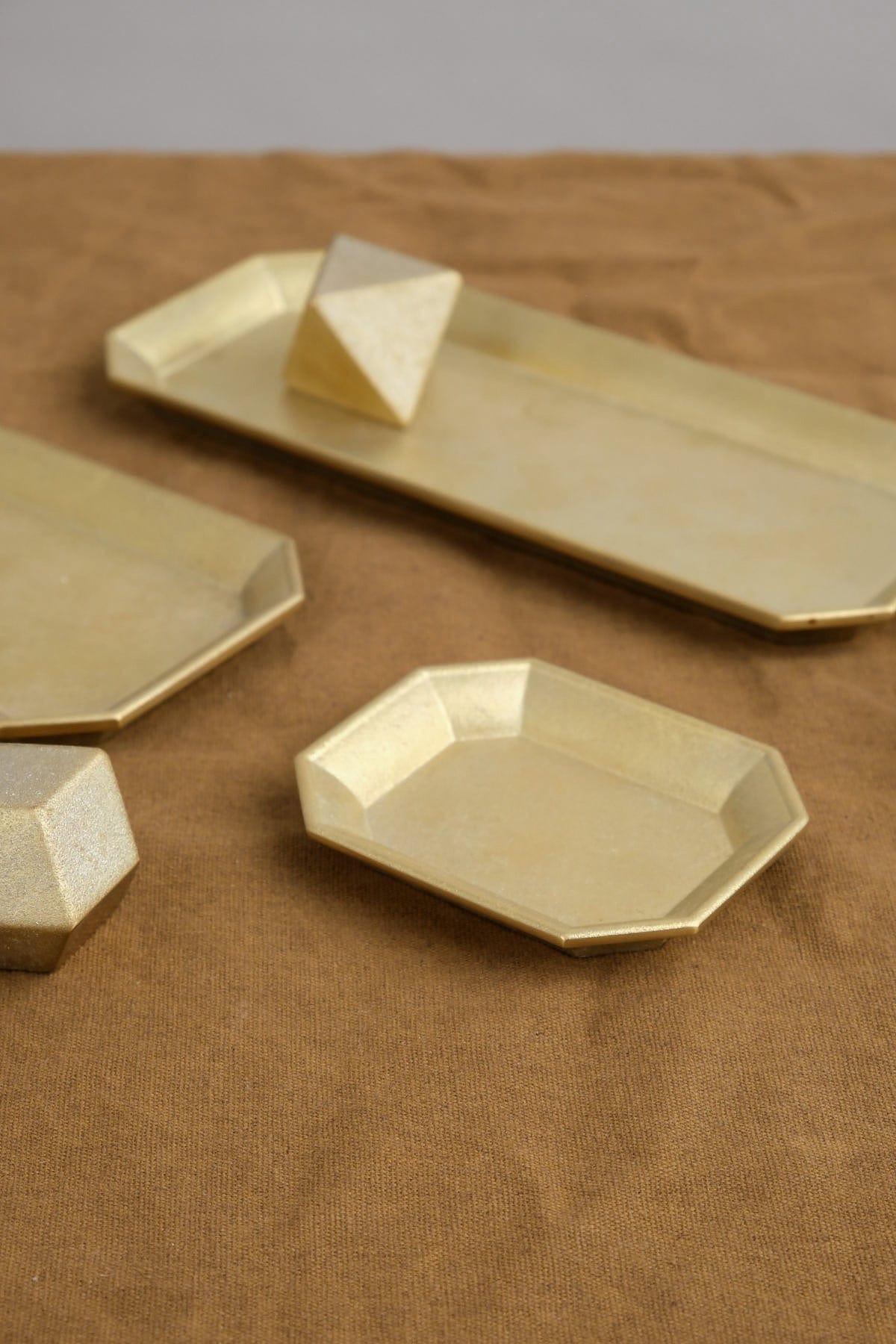 Futagami Home Objects Small Brass Stationery Tray