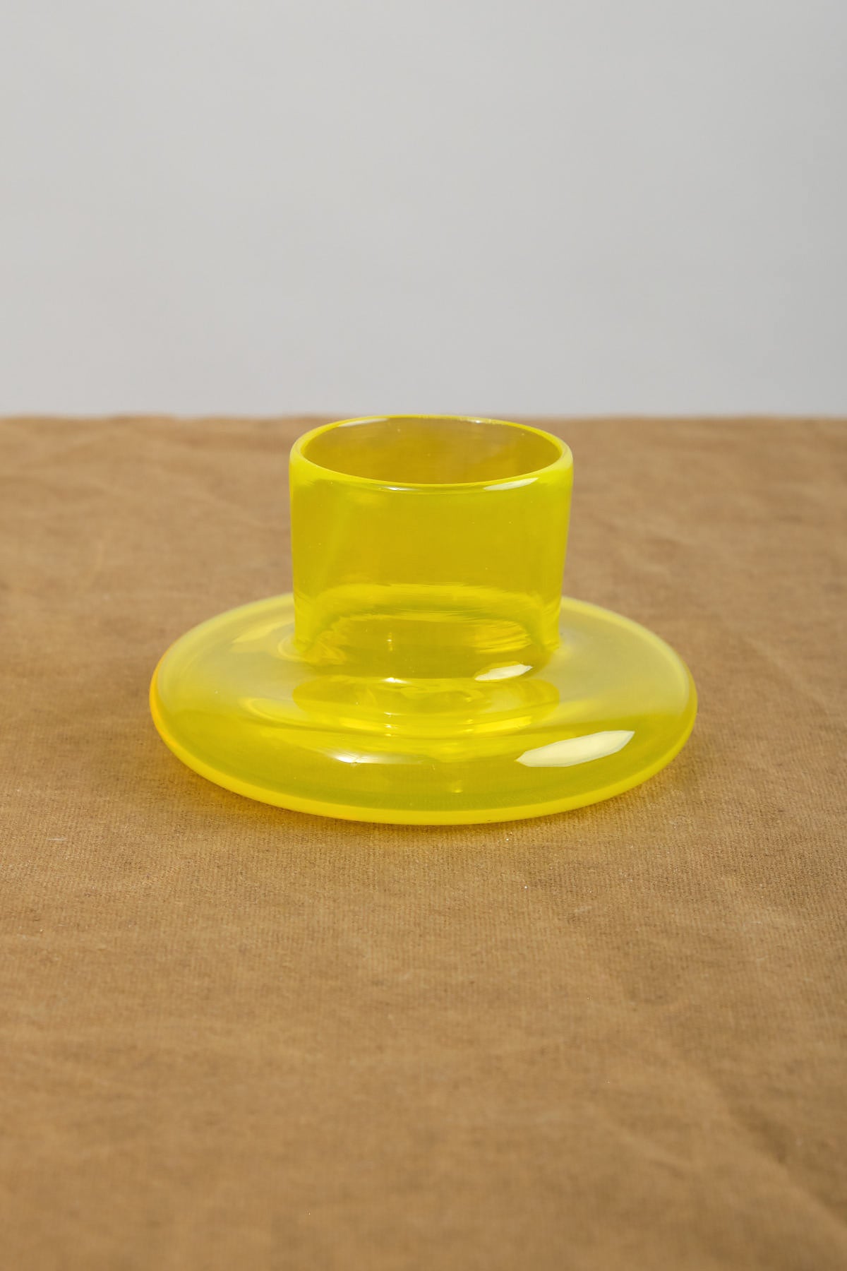 Gary Bodker Glass Tea Light Holder in Lemon