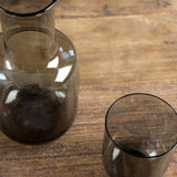 Toyo Sasaki Glass Home Kitchen Glassware Glass Decanter and Cup Set
