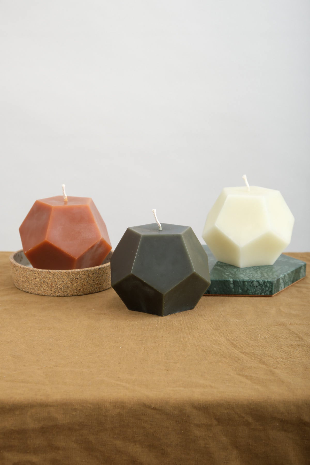 Greentree Dodecahedron Beeswax Large Candle 