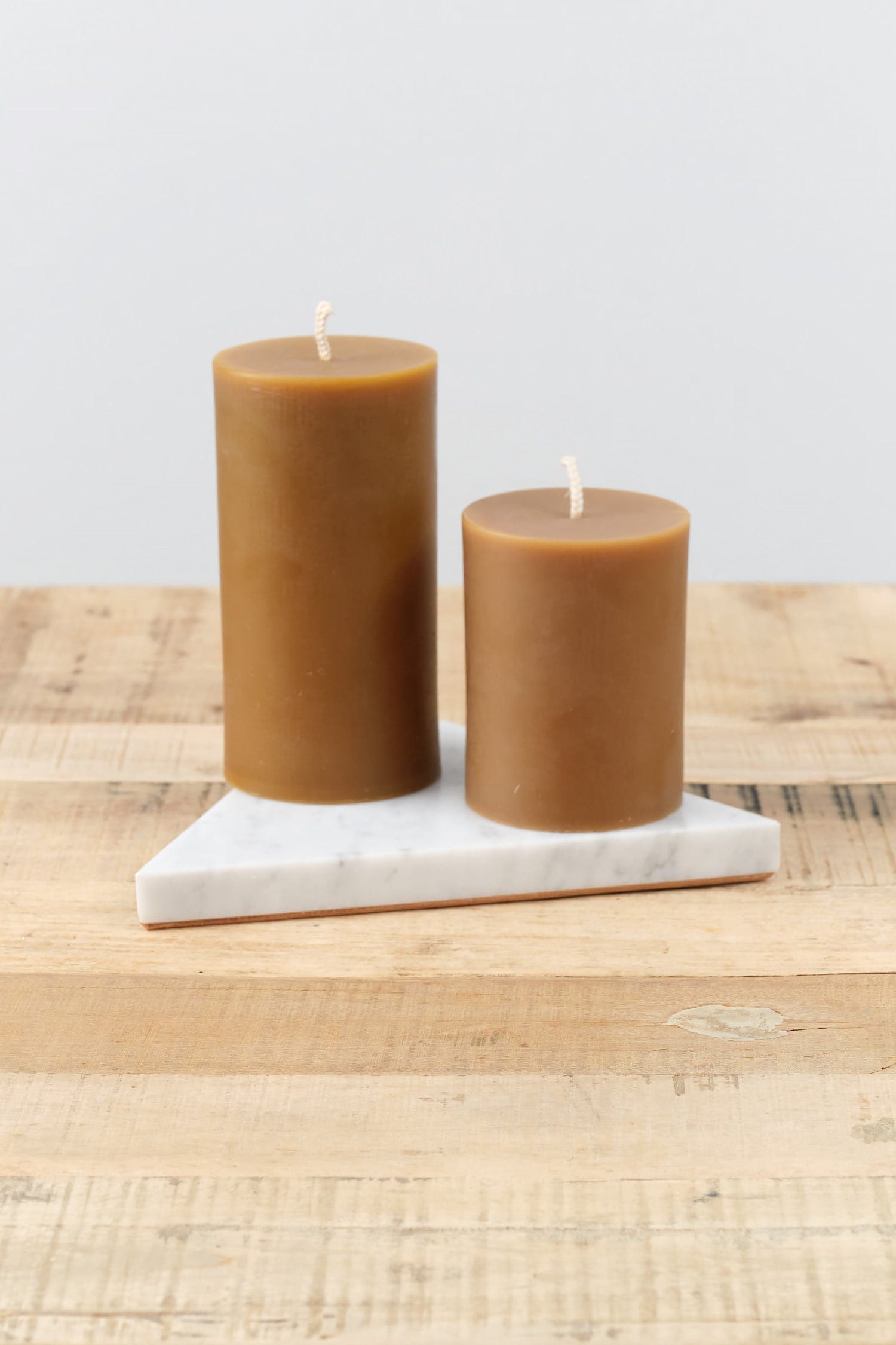 Greentree Home Home Candles Pillar Candle in Burnt Amber