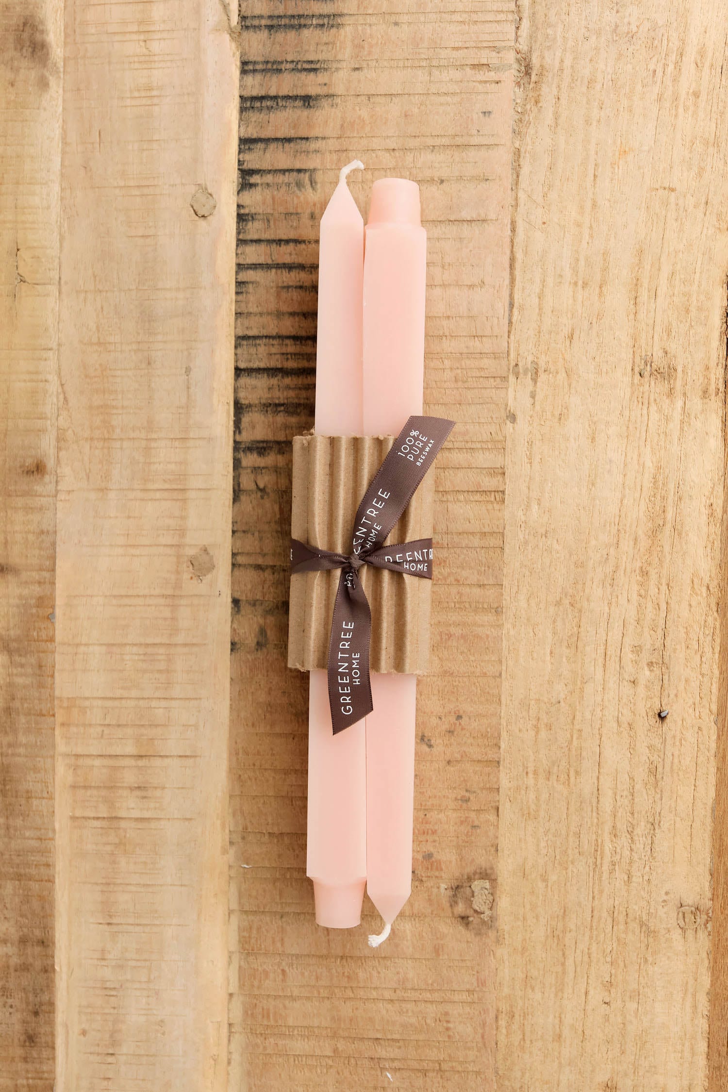 Greentree Home Home Candles Square Taper Candles Blush