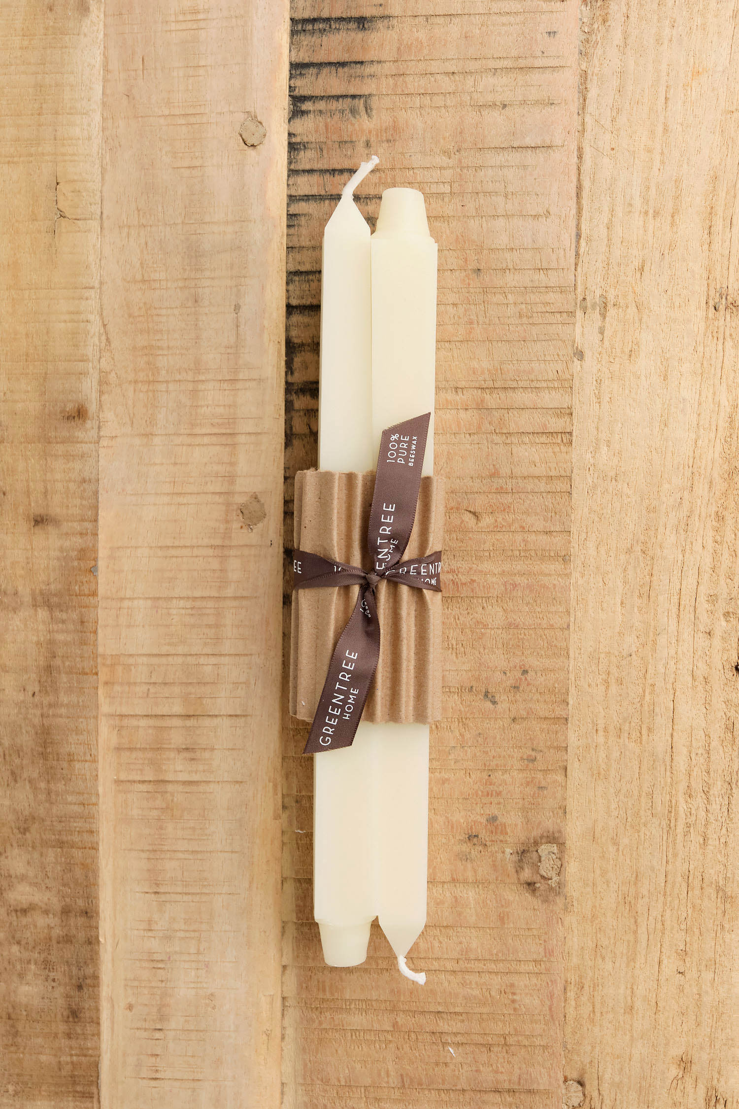 Greentree Home Home Candles Square Taper Candles Cream