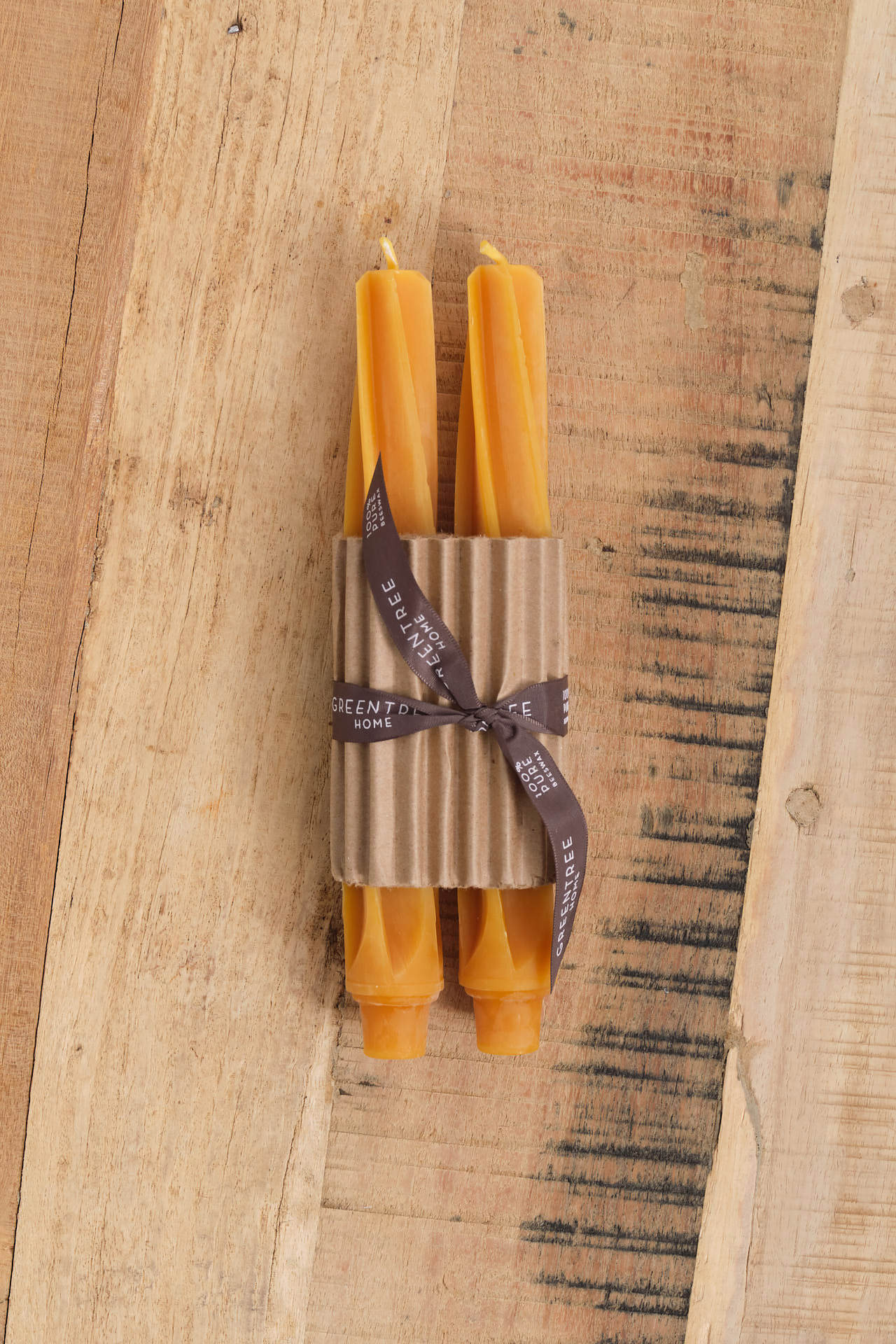 Greentree Home Home Candles Twist Taper Candles Golden Rod