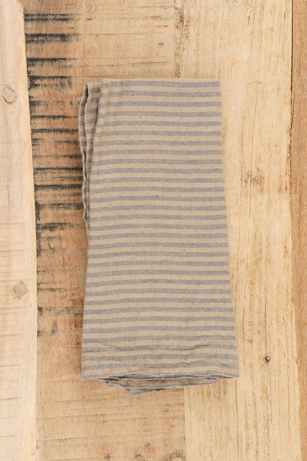 Hale Mercantile Home Kitchen Napkins Basix Stripe Napkin Carmel/Tempest / 18" L X 18" W