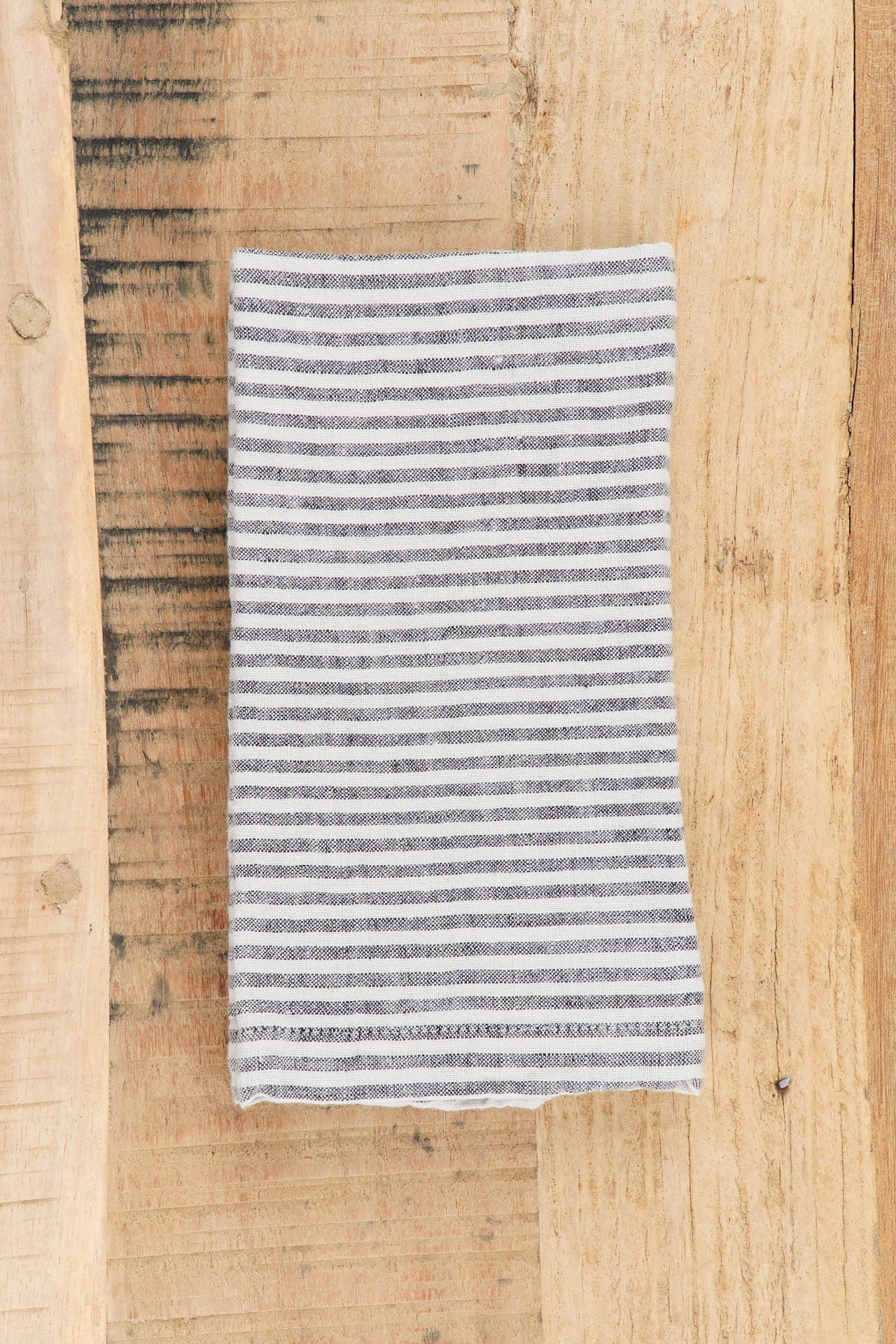 Hale Mercantile Home Kitchen Napkins Basix Stripe Napkin Ayrton/Nox / 18" L X 18" W