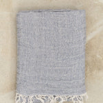 Hale Mercantile Home Bedding Crush Linen Throw Fonda / 63" L X 83" W