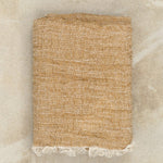 Hale Mercantile Home Bedding Crush Linen Throw Brun / 63" L X 83" W