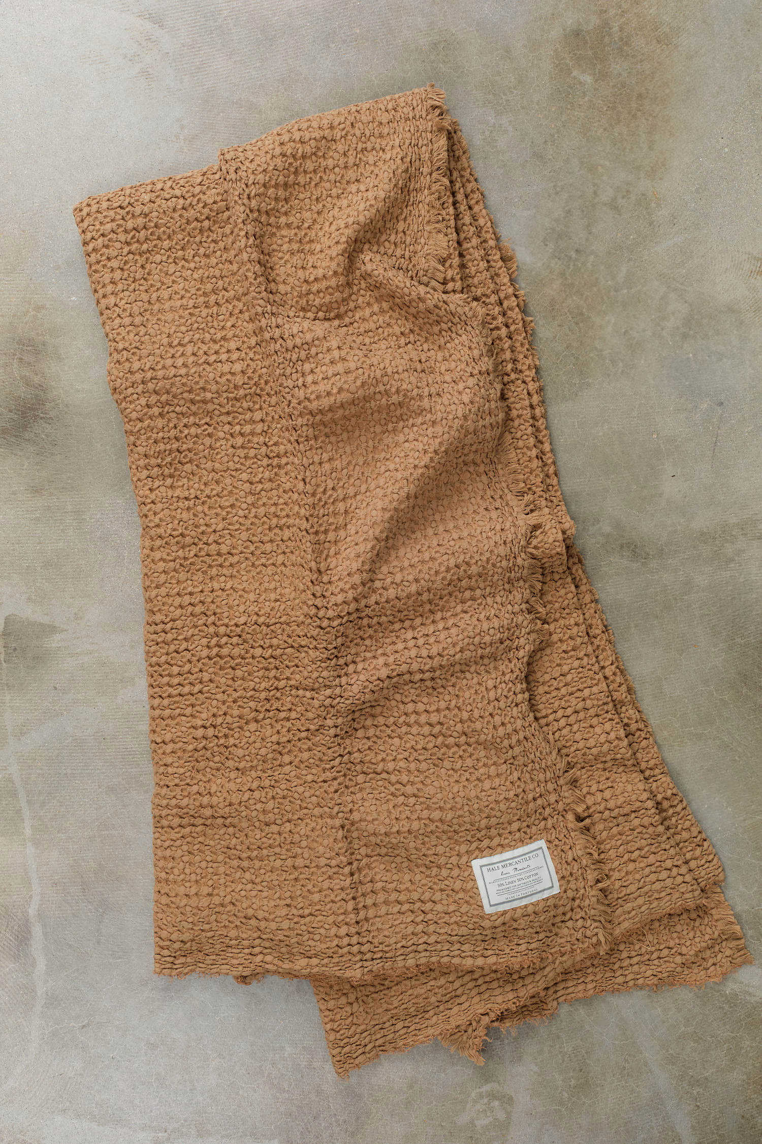 Hale Mercantile Home Bedding Flocca Blanket Russo / 90" L X 99" W
