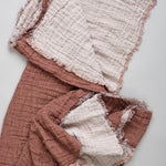 Hale Mercantile Home Throws Crush Double Throw Floss/Moro / 63" L X 87" W