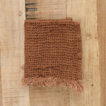 Hale Mercantile Home Bath Towels Waffle Face Towel Russo / 13" L X 13" W