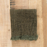 Hale Mercantile Home Bath Towels Waffle Face Towel Armee / 13" L X 13" W