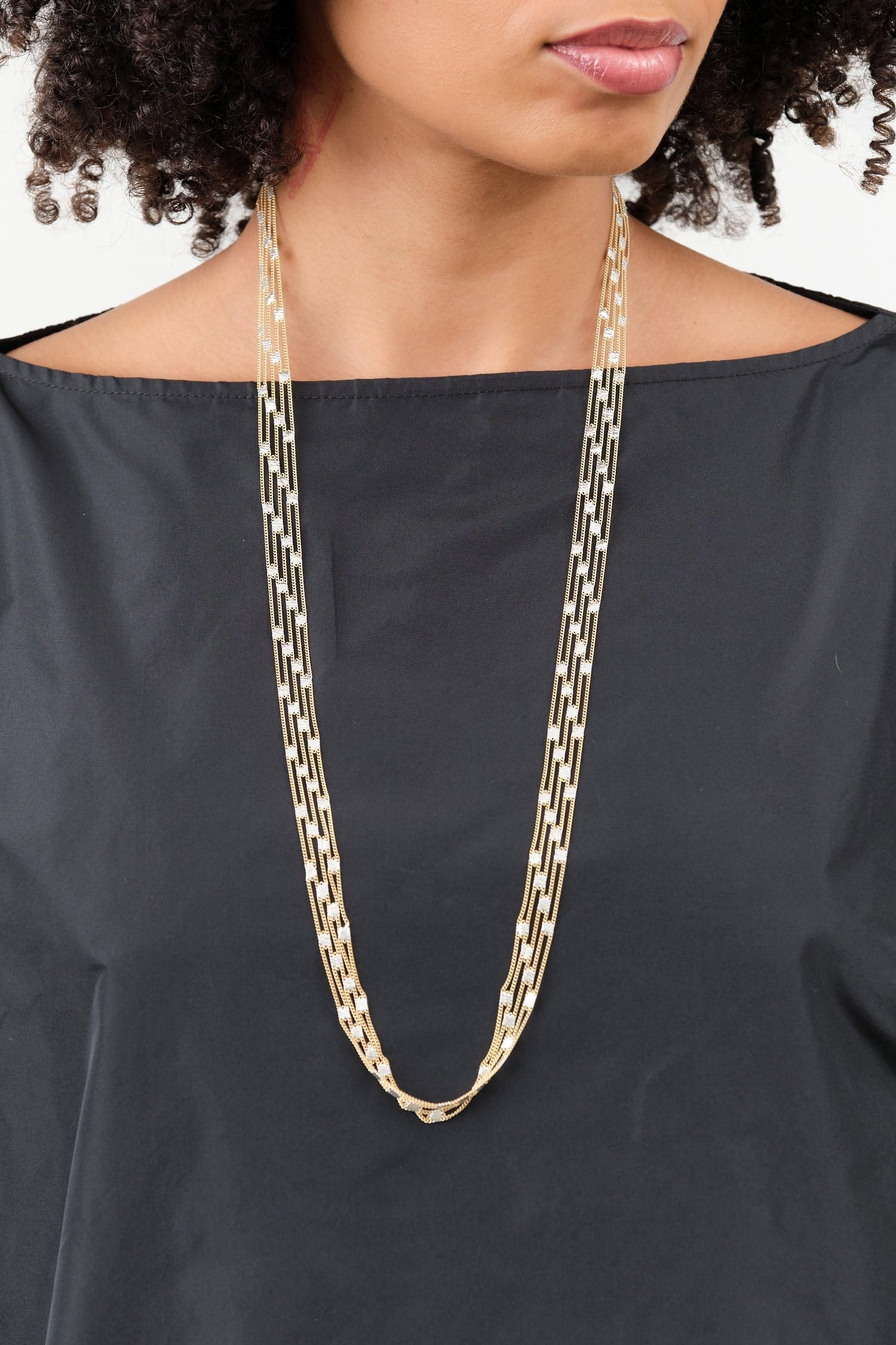 Hannah Keefe Jewelry Necklaces Constellations Necklace Brass / 31" L X 0.5" W