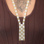 Hannah Keefe Jewelry Necklaces Floor Necklace Brass / 25" L X 3/8" W
