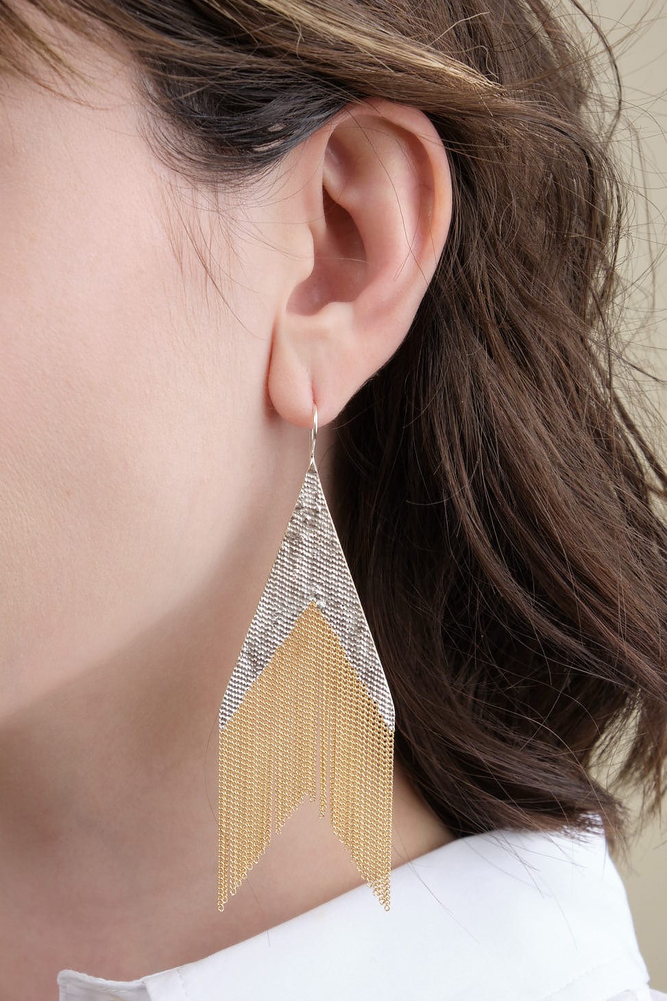 Space Earrings on the body