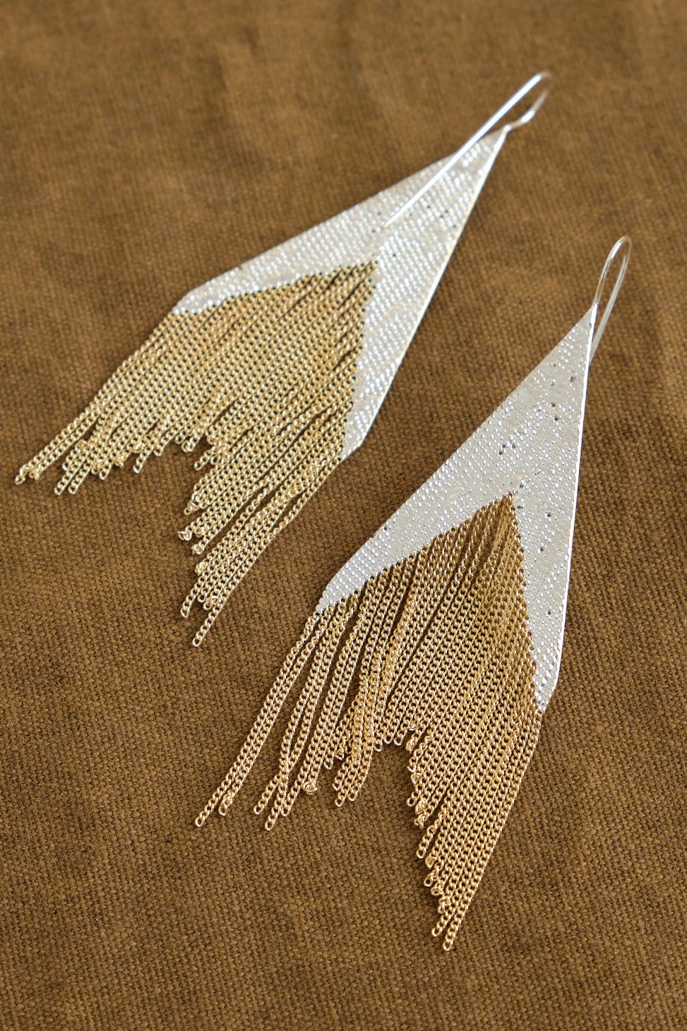 Close up of Space Earrings