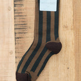 Hansel From Basel Accessories Socks and Tights Buren Wool Sporty Crew Socks Olive