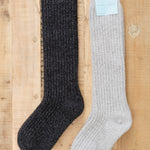Hansel From Basel Accessories Socks and Tights Reverse Rib Knee Hi Socks in Mist Mist