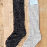 Hansel From Basel Accessories Socks and Tights Reverse Rib Knee Hi Socks in Mist Mist