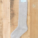 Hansel From Basel Accessories Socks and Tights Reverse Rib Knee Hi Socks in Mist Mist