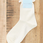 Hansel From Basel Accessories Socks and Tights Sea Island Cotton Crew Socks in White White