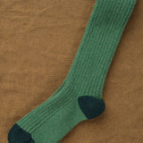 Hansel From Basel Accessories Socks and Tights Rib Cashmere Knee Hi Socks in Pickle Pickle