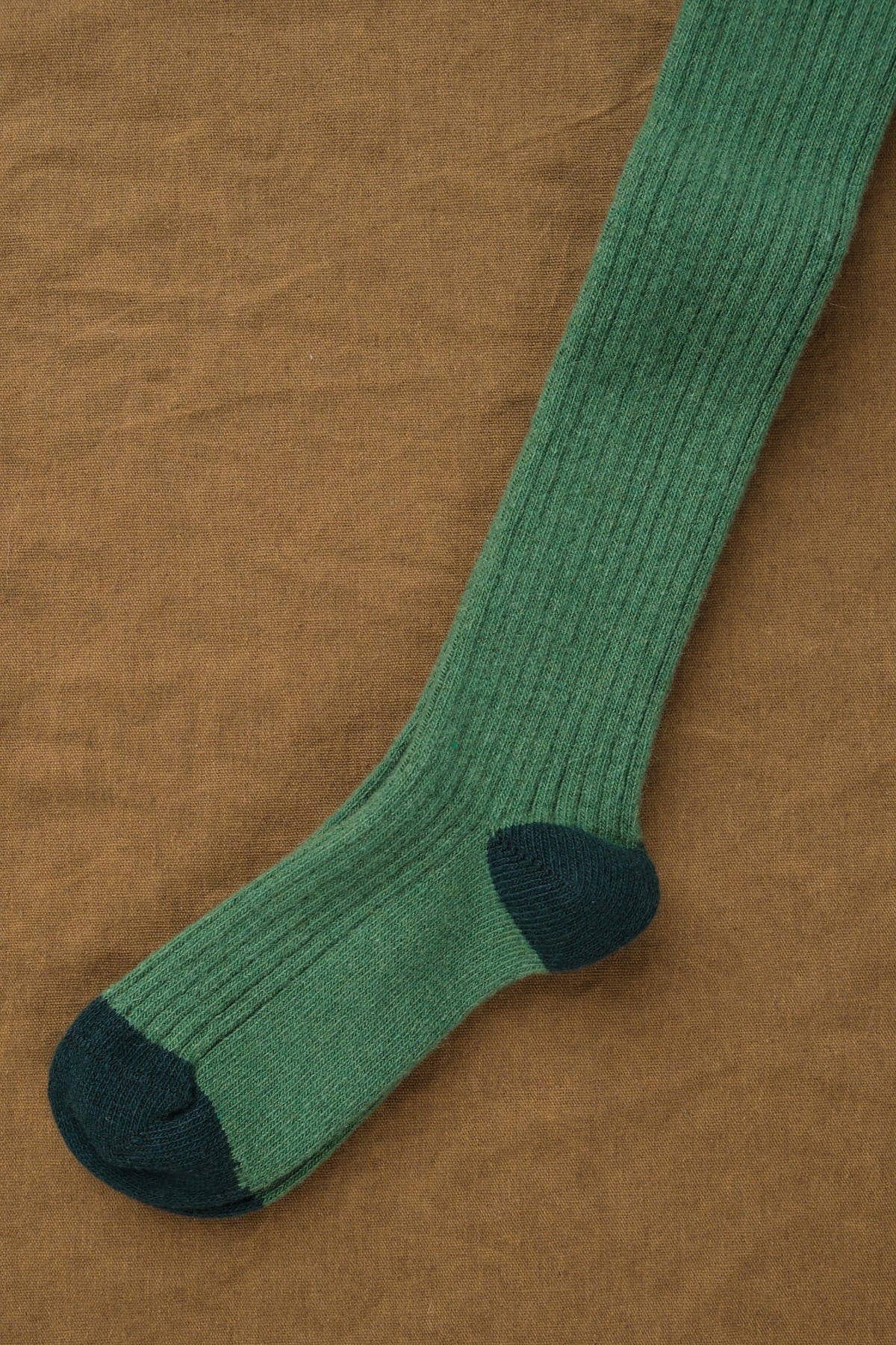 Hansel From Basel Accessories Socks and Tights Rib Cashmere Knee Hi Socks in Pickle Pickle