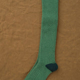 Hansel From Basel Accessories Socks and Tights Rib Cashmere Knee Hi Socks in Pickle Pickle