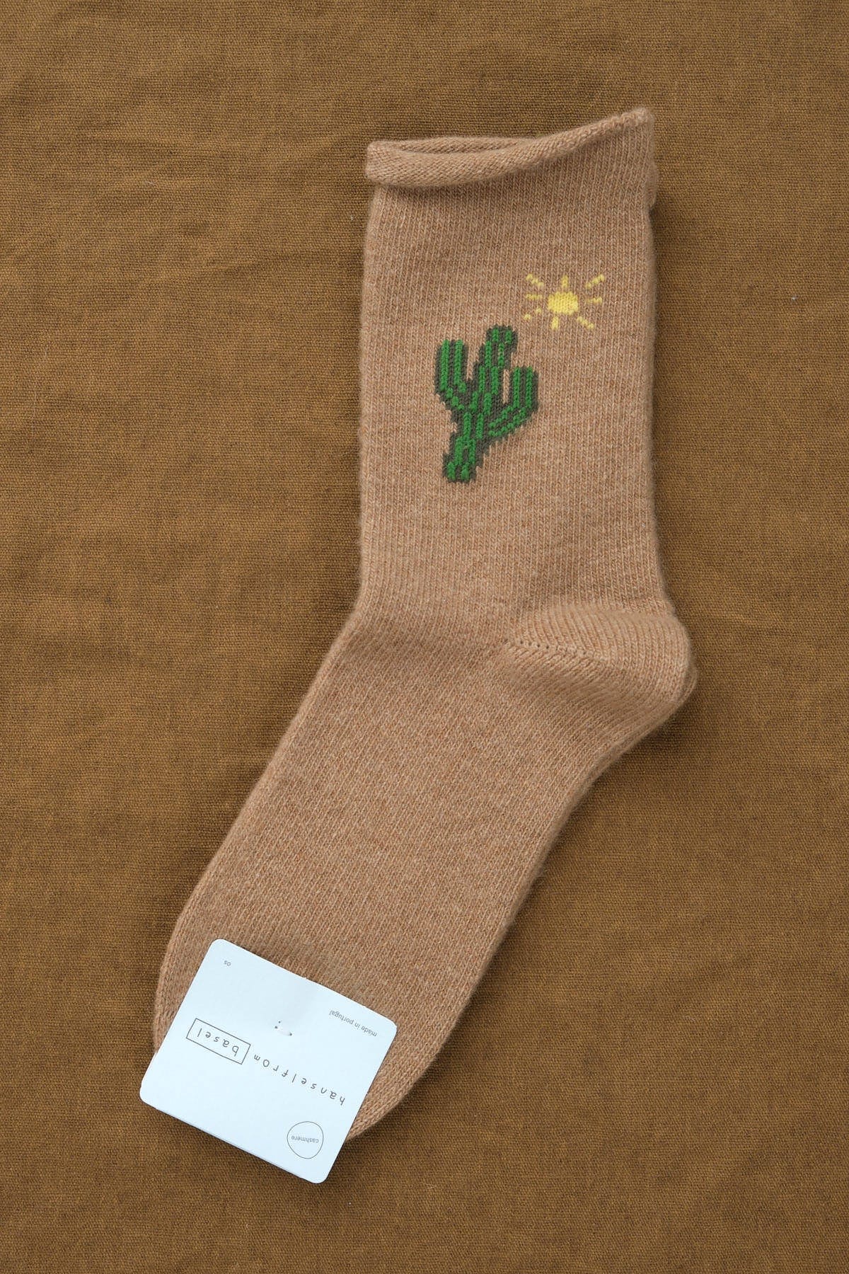 Cactus Cashmere Crew Socks