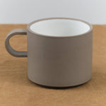 Hasami Porcelain Home CoffeeTea 11 oz Glazed Mug Ash White / 3 3/8" D X 2 7/8" H